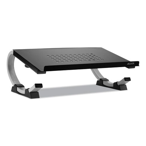 Image of Allsop® Redmond Adjustable Curve Notebook Stand, 15" X 11.5" X 6", Black/silver, Supports 40 Lbs