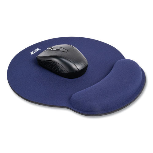 Image of Allsop® MousePad Pro Memory Foam Mouse Pad with Wrist Rest, 9 x 10, Blue