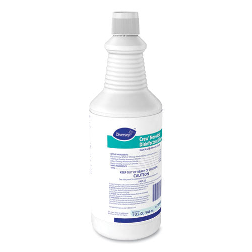 Image of Diversey Crew Neutral Non-Acid Bowl And Bathroom Disinfectant, 32 Oz Squeeze Bottle, 12/carton