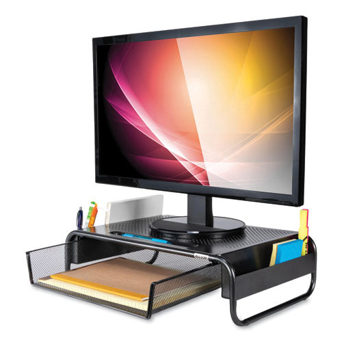 Image of Allsop® Metal Art Organizer 5 Monitor, 18" X 11.8" X 5.1", Black, Supports 30 Lbs