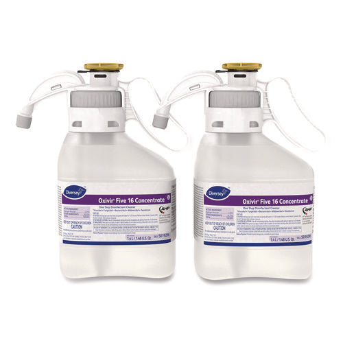Image of Diversey Oxivir Five 16 Concentrate One Step Disinfectant Cleaner, Liquid, 1.4 L, 2/ct