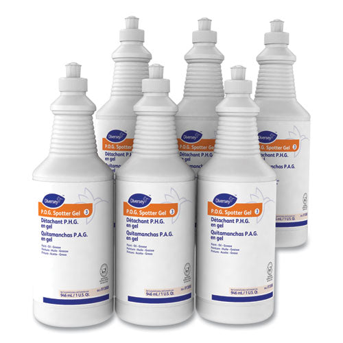 Image of Diversey Paint, Oil And Grease Spotter Gel, Fruity Scent, 32 Oz Squeeze Bottle, 6/carton