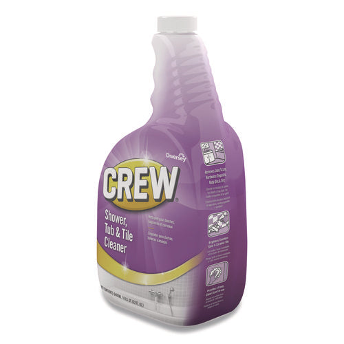 Image of Diversey Crew Shower, Tub And Tile Cleaner, Liquid, 32 Oz, 4/carton