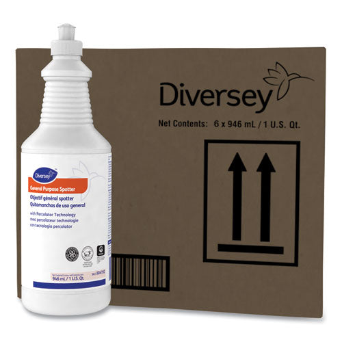 Image of Diversey General Purpose Spotter, Floral Scent, Liquid, 1 Qt Squeeze Bottle, 6/carton