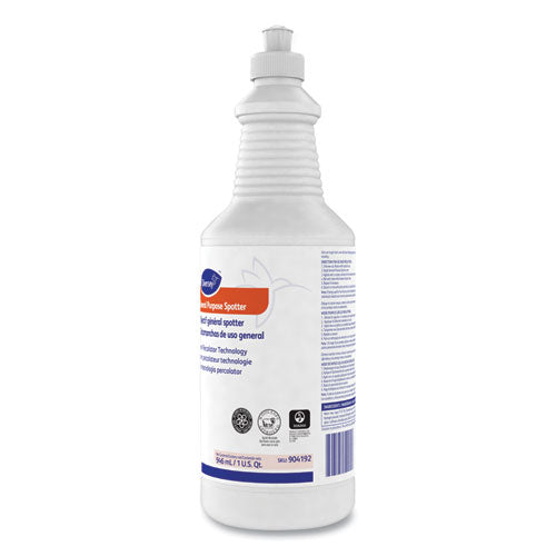 Image of Diversey General Purpose Spotter, Floral Scent, Liquid, 1 Qt Squeeze Bottle, 6/carton