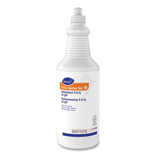 Image of Diversey Paint, Oil And Grease Spotter Gel, Fruity Scent, 32 Oz Squeeze Bottle, 6/carton