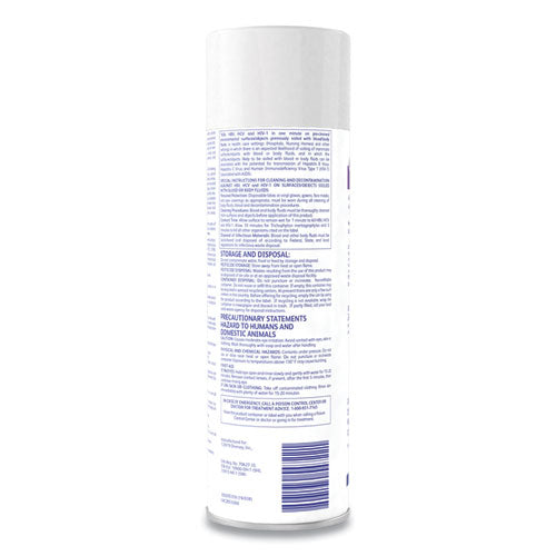 Image of Diversey Envy Foaming Disinfectant Cleaner, Lavender Scent, 19 Oz Aerosol Spray, 12/carton