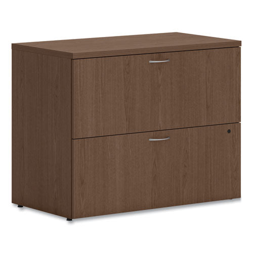 Image of HON® Mod Lateral File, 2 Legal/letter-Size File Drawers, Sepia Walnut, 36" X 20" X 29"