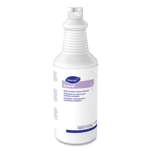 Image of Diversey Emerel Multi-Surface Creme Cleanser, Fresh Scent, 32 Oz Bottle, 12/carton