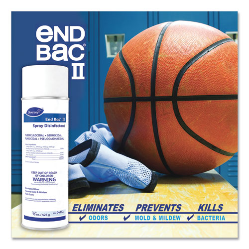 Image of Diversey End Bac Ii Spray Disinfectant, Fresh Scent, 15 Oz Aerosol Spray, 12/carton