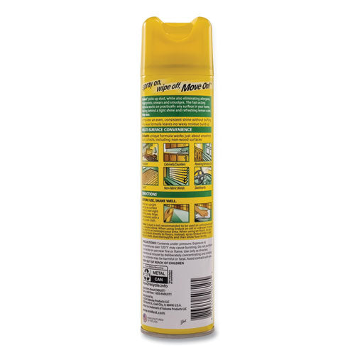 Image of Diversey Endust Multi-Surface Dusting And Cleaning Spray, Lemon Zest, 12.5 Oz Aerosol Spray