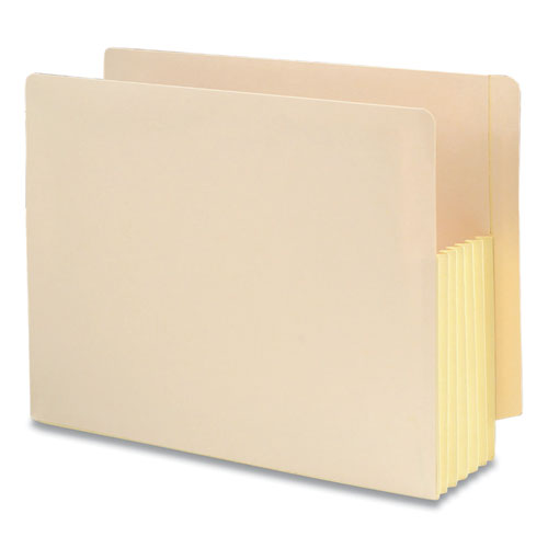 Image of Smead Manila End Tab File Pockets with Tear Resistant Gussets, 5.25" Expansion, Letter Size, Manila, 10/Box