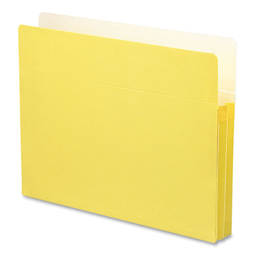 Image of Smead Colored File Pockets, 1.75" Expansion, Letter Size, Yellow