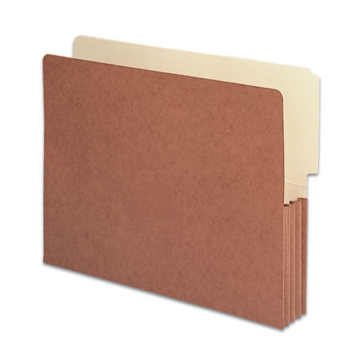 Image of Smead Redrope Drop-Front End Tab File Pockets, 3.5" Expansion, Letter Size, Redrope, 10/box