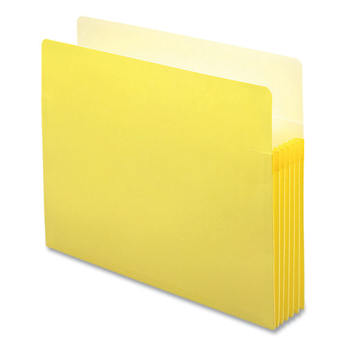 Image of Smead Colored File Pockets, 5.25" Expansion, Letter Size, Yellow