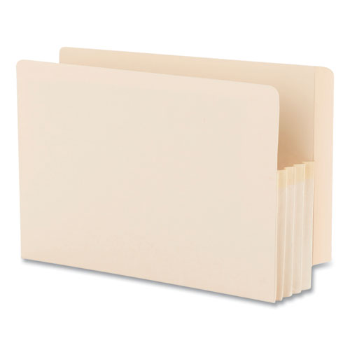 Image of Smead Manila End Tab File Pockets, 3.5" Expansion, Legal Size, Manila, 25/box
