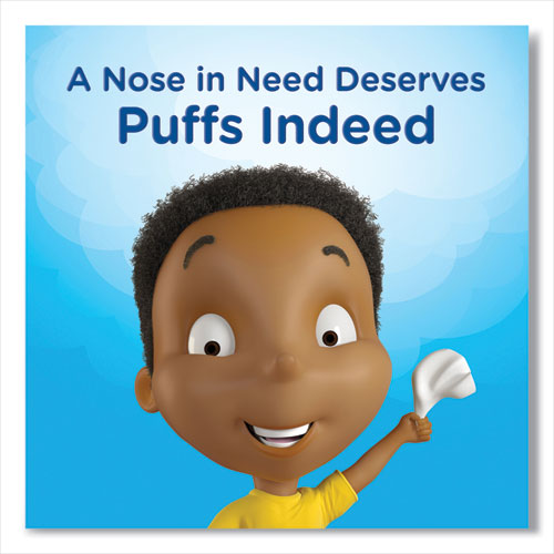 Image of Puffs® Plus Lotion Facial Tissue, 2-Ply, White, 124/Box, 3 Box/Pack