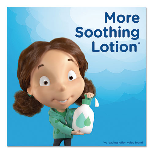 Image of Puffs® Plus Lotion Facial Tissue, 2-Ply, White, 124/Box, 3 Box/Pack, 8 Packs/Carton