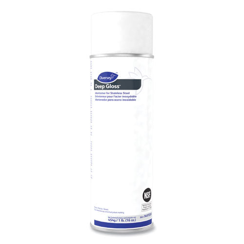 Image of Diversey Deep Gloss Stainless Steel Maintainer, 16 Oz Aerosol Spray, 12/carton