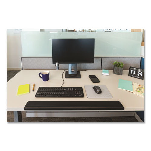 Image of 3M Gel Wrist Rest for Standing Desks, 30.13 x 3.25, Black