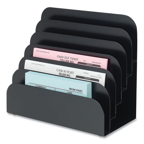 Image of CONTROLTEK® Trays, 6 Compartments, 8.25 X 7.25 X 4, Heavy Gauge Steel, Black