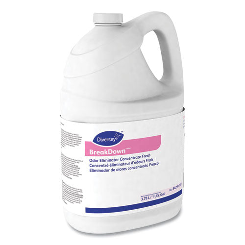 Image of Diversey Breakdown Odor Eliminator, Fresh Scent, Liquid, 1 Gal Bottle
