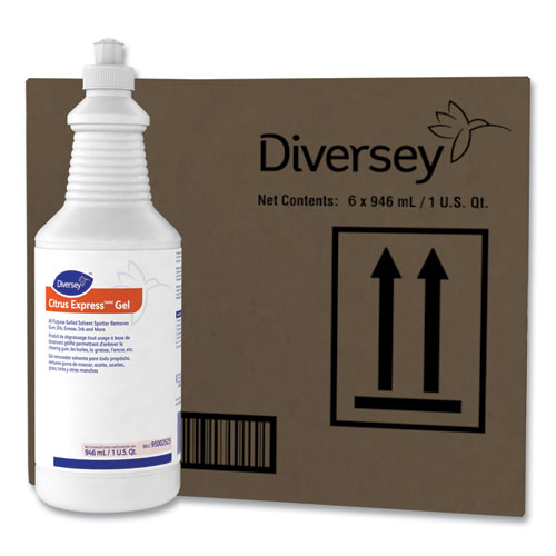 Image of Diversey Citrus Express Gel Spotter, Citrus Scent, 32 Oz Squeeze Bottle, 6/carton