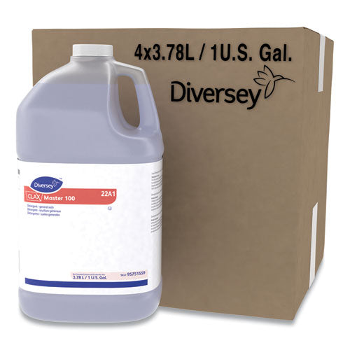 Image of Diversey Clax Master 100, Liquid, Unscented, 4/carton