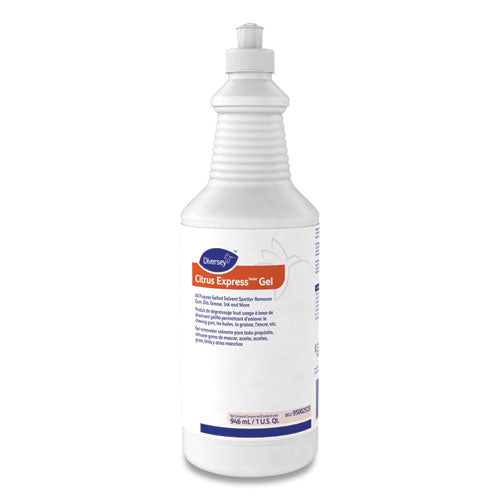 Image of Diversey Citrus Express Gel Spotter, Citrus Scent, 32 Oz Squeeze Bottle, 6/carton