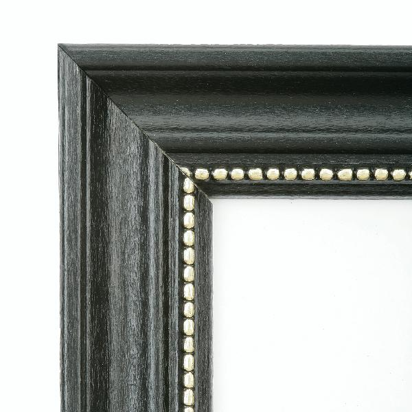 Image of Style F, Hardwood Finish Picture Frame, Black, 10" x 14"