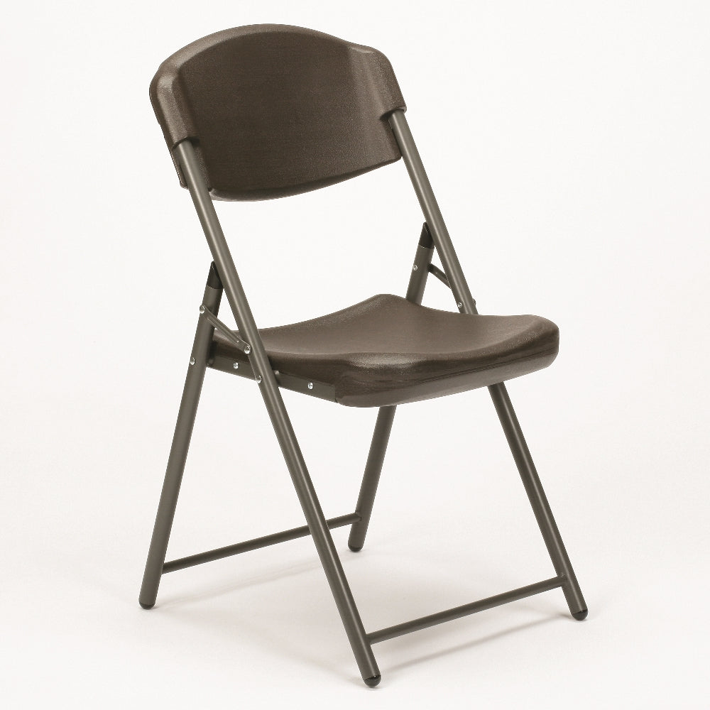 Image of Skilcraft Folding Chair, Espresso Brown