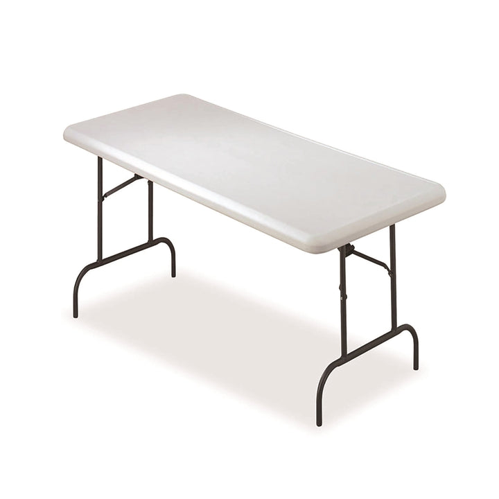 Image of Rectangular Folding Table, 600 lb weight capacity, 60" W x 29" H x 30" D, Platinum Gray