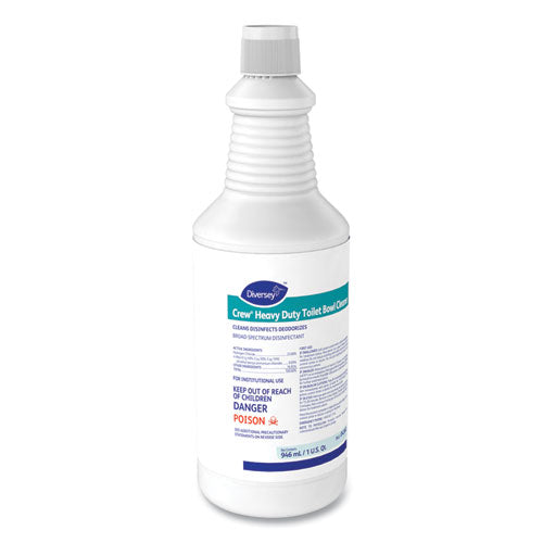 Image of Diversey Crew Heavy Duty Toilet Bowl Cleaner, Minty, 32 Oz Squeeze Bottle, 12/carton