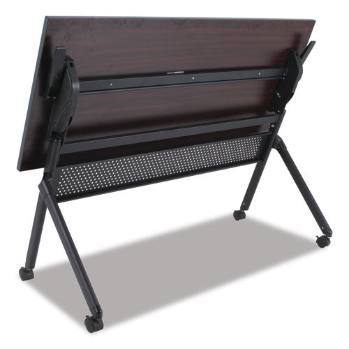 Image of Alera® Reversible Laminate Table Top, Rectangular, 59.5w X 23.63,medium Cherry/mahogany