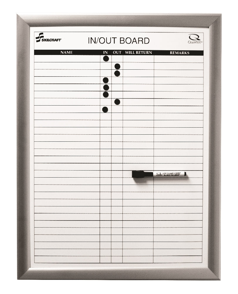 Image of Quartet/Skilcraft In/Out Board, 29 Person Capacity