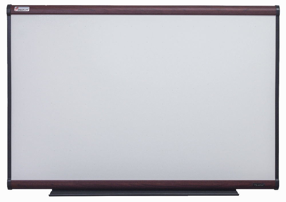 Image of Quartet/Skilcraft Total Erase White Board, Mahogany Finish Frame, 48" x 36"