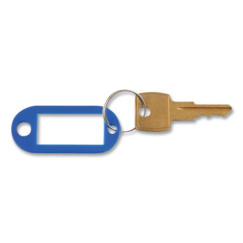 Image of Advantus Key Tags Label Window, 0.88 X 0.19 X 2, Dark Blue, 6/pack