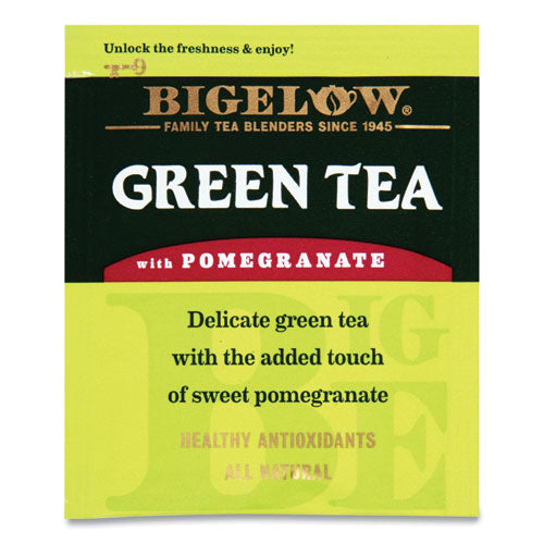 Image of Bigelow® Green Tea With Pomegranate, 0.07 Oz Tea Bag, 28/box