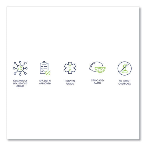 Image of Wexford Labs CleanCide Disinfecting Wipes, 1-Ply, 8 x 5.5, Fresh Scent, White, 400/Tub