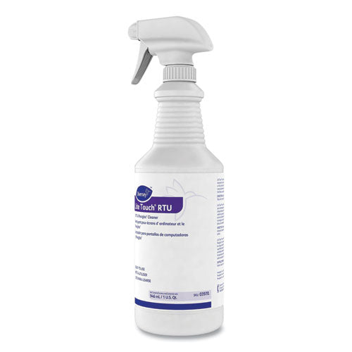 Image of Diversey Lite Touch Crt And Plexiglas Cleaner, 32 Oz Spray Bottle, 12/carton