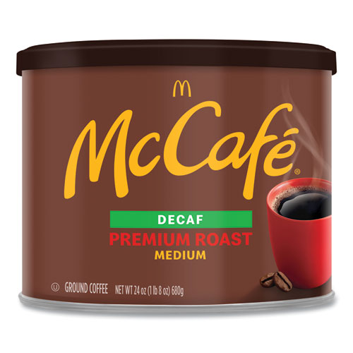 Image of McCafe® Ground Coffee, Premium Roast Decaf, 24 oz Can