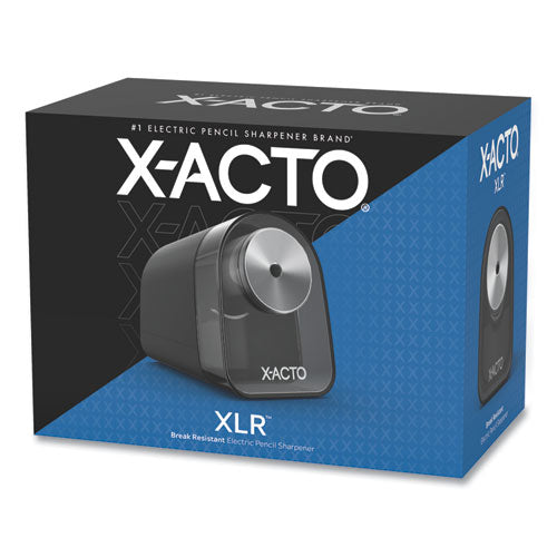 Image of X-ACTO® Model 1818 Xlr Office Electric Pencil Sharpener, Ac-Powered, 3.5 X 5.5 X 4.5, Black/silver/smoke