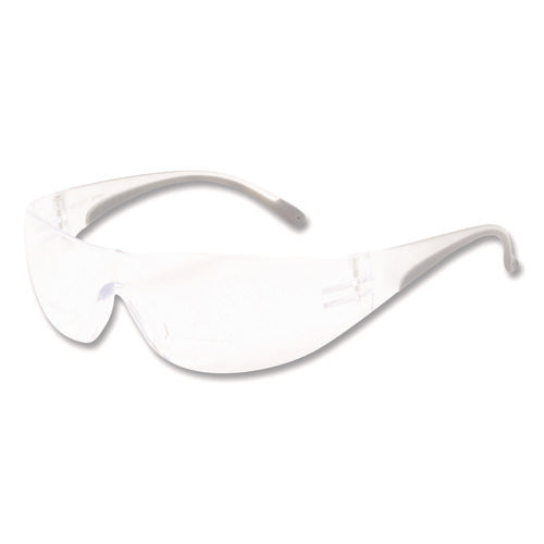 Image of Bouton® Zenon Z12R Rimless Optical Eyewear with 3-Diopter Bifocal Reading-Glass Design, Scratch-Resistant, Clear Lens, Clear Frame