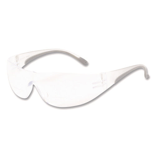 Image of Bouton® Zenon Z12R Rimless Optical Eyewear with 1.5-Diopter Bifocal Reading-Glass Design, Scratch-Resistant, Clear Lens, Clear Frame