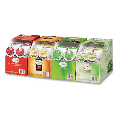 Image of TWININGS® Tea K-Cups, Assorted, 0.11 Oz K-Cups, 24/box, 4 Boxes/carton