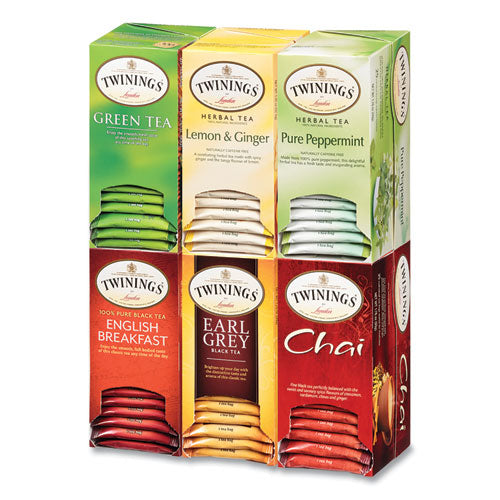 Image of TWININGS® Tea Bags, Assorted, 25/box