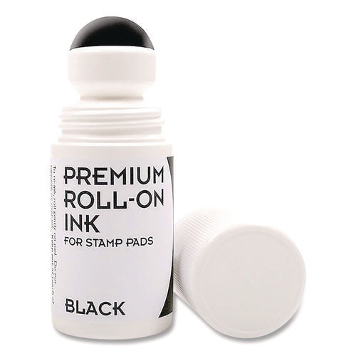Image of COSCO Premium Roll-On Ink, 2 Oz, Black