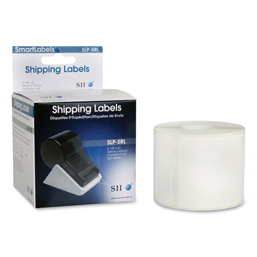Image of Seiko Slp-Srl Self-Adhesive Wide Shipping Labels, 2.12" X 4", White, 220 Labels/roll