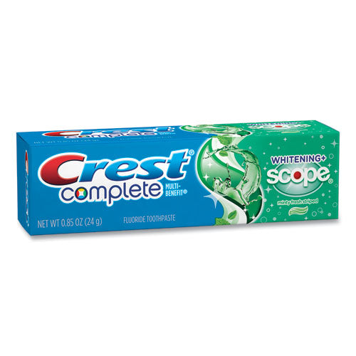Image of Crest® Complete Whitening Toothpaste + Scope, Minty Fresh, 0.85 Oz Tube, 36/carton