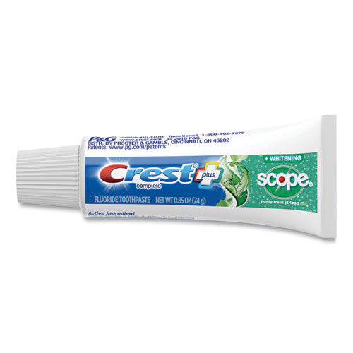 Image of Crest® Complete Whitening Toothpaste + Scope, Minty Fresh, 0.85 Oz Tube, 36/carton